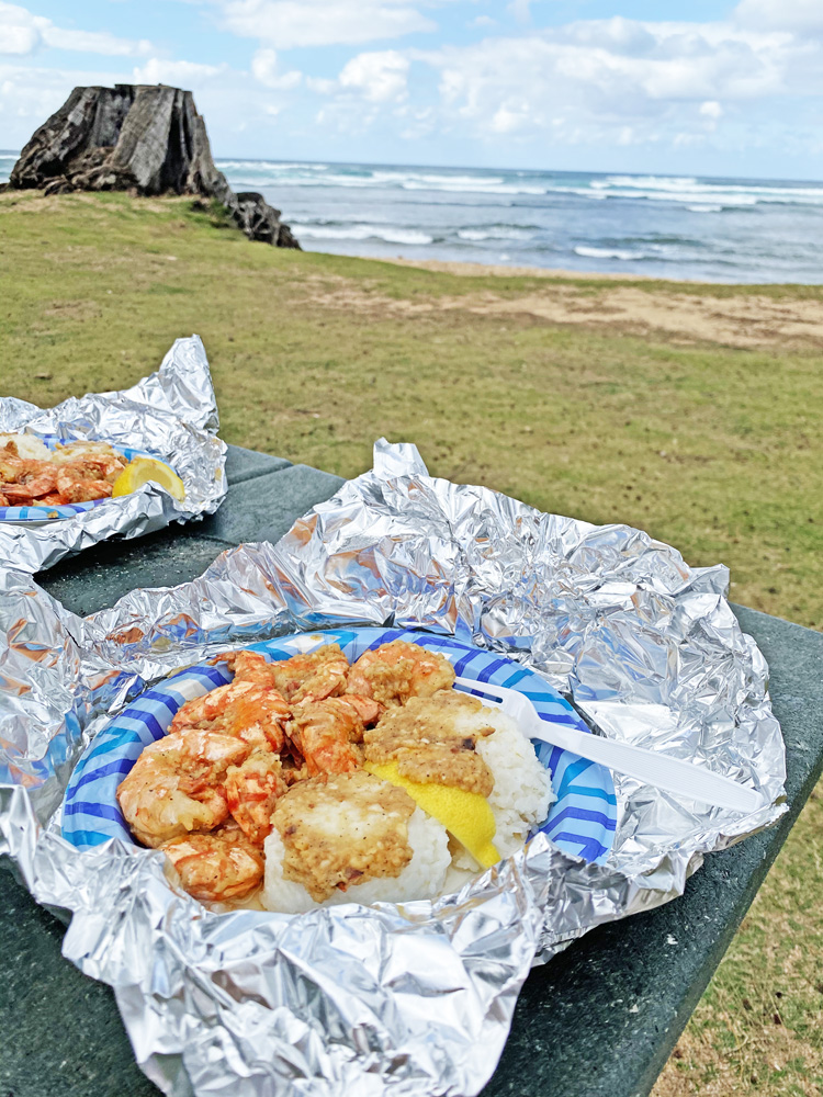 ノースショア名物ガーリックシュリンプ