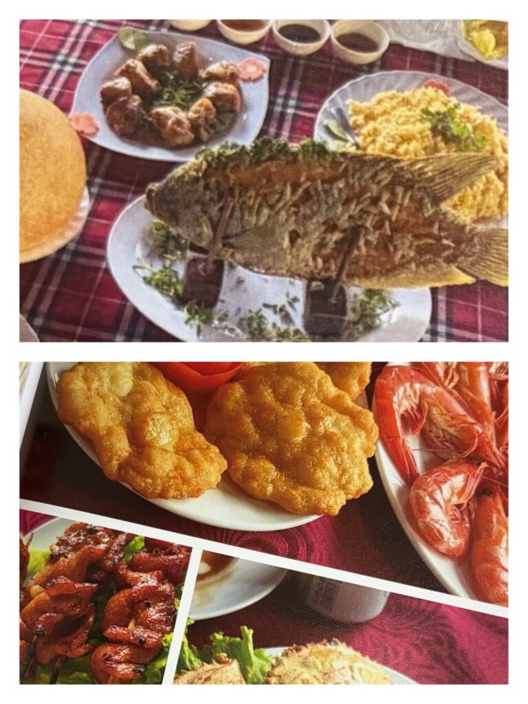 文庫版ライトとA5版スタンダードの印刷画質を料理写真で比較した様子
